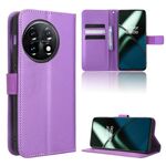 Custodia in pelle per OnePlus 11 5G Diamond Texture (viola)