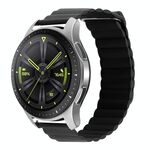 Per Amazfit GTS 4 / GTS 4 Mini / GTS 3 Cinturino per orologio in pelle con anello magnetico universale da 20 mm (nero)