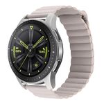 Per Amazfit GTS 4 / GTS 4 Mini / GTS 3 Cinturino per orologio in pelle con anello magnetico universale da 20 mm (cachi)