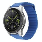 Per Amazfit GTS 4 / GTS 4 Mini / GTS 3 Cinturino per orologio in pelle con anello magnetico universale da 20 mm (blu cielo)