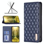 Per Xiaomi 13 Lite / Civi 2 Diamond Lattice Custodia a conchiglia in pelle magnetica (blu)