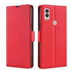 Per Kyocera Android One S10 Ultra-sottile Tensione Fibbia laterale Custodia per telefono orizzontale in pelle a conchiglia (rosso)