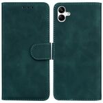 Per Samsung Galaxy A04e / F04 / M04 Skin Feel Custodia per telefono in pelle a conchiglia di colore puro (verde)