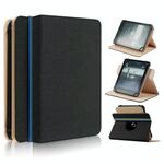 Per custodia per tablet in pelle universale rotante da 6 pollici (nero)
