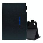 Per Samsung Galaxy Tab A7 10.4 2022/2020 Custodia per tablet in pelle scamosciata con trama incrociata con chiusura magnetica (nero)