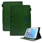 Per custodia per tablet in pelle con chiusura magnetica a croce in pelle scamosciata da 8 pollici (verde)