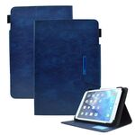 Per custodia per tablet in pelle con chiusura magnetica a croce in pelle scamosciata da 8 pollici (blu)