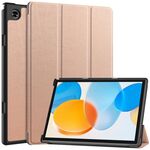 Per Teclast M40 Pro 2023 Custodia per tablet Custer Pure Color 3-Fold in pelle (oro rosa)