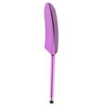 Penna stilo con piuma elettrolitica (viola)