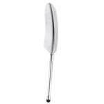 Penna stilo con piuma elettrolitica (argento)