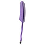 Penna stilo con piuma elettrolitica (viola)