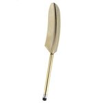 Penna stilo con piuma elettrolitica (oro)