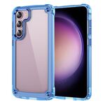 Per Samsung Galaxy S22+ 5G Skin Feel Custodia in TPU + PC (blu trasparente)