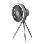 DQ212 10000mAh Tenda da campeggio portatile per esterni con luce verticale appesa (grigio nero)