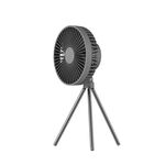 DQ213 4000mAh Tenda da campeggio portatile per esterni con luce verticale appesa (grigio nero)