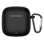 Custodia protettiva per auricolari in silicone antiurto per Huawei Freebuds SE2 con gancio (nero)