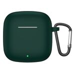 Custodia protettiva per auricolari in silicone antiurto per Huawei Freebuds SE2 con gancio (verde scuro)