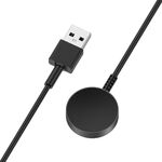 Per Samsung Galaxy Watch 6/6 Classic Porta USB-A Cavo di ricarica per orologio in metallo magnetico (nero)