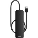 Adattatore HUB Baseus Ultra Joy Series 4 in 1 da USB a USB 3.0x4, lunghezza cavo: 50 cm (nero)