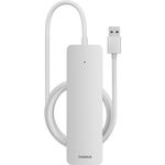Adattatore HUB Baseus Ultra Joy Series 4 in 1 da USB a USB 3.0x4, lunghezza cavo: 100 cm (bianco)