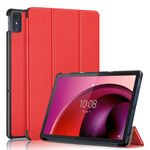 Per Lenovo Tab M10 5G 10.6 Custodia per tablet in pelle pieghevole a 3 pieghe (rosso)
