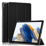Per Samsung Galaxy Tab A9 2023 Custodia per tablet in pelle pieghevole a 3 pieghe (nera)