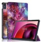 Per Lenovo Tab M10 5G 10.6 Custodia per tablet smart in pelle con disegno colorato con fibbia magnetica pieghevole a 3 pieghe (Via Lattea)