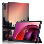 Per Lenovo Tab M10 5G 10.6 Custodia per tablet smart in pelle con disegno colorato con fibbia magnetica pieghevole a 3 pieghe (tramonto)