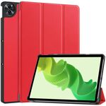 Custodia Smart Tablet in pelle pieghevole per Realme Pad 2 3 (rosso)