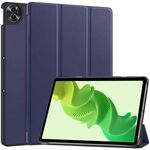 Custodia Smart Tablet in pelle per Realme Pad 2 3 pieghevoli (blu scuro)