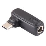 Connettore per adattatore per laptop da 100 W 5,5 x 2,5 mm da femmina a USB-C/tipo C maschio