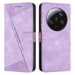 Per Xiaomi 13 Ultra Dream Custodia in pelle a triangolo con cordino (viola)
