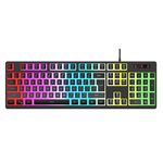 HXSJ L200 Tastiera retroilluminata RGB cablata 104 copritasti Pudding (nero)