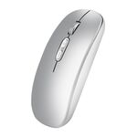 Mouse ricaricabile wireless HXSJ M103 1600 DPI 2,4 GHz (argento)