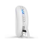 HXSJ M113 2400 DPI Dual Mode 2,4 GHz + Bluetooth 5.1 Mouse wireless (bianco perla)