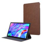 Per Lenovo Tab M10 Plus 3rd Gen / Pad 2022 PU Flip Tablet Custodia protettiva in pelle per tablet (marrone)