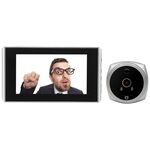 N7 Schermo da 4,5 pollici 1080P HD Visione notturna Rilevazione movimento Smart Cat Eye Campanello video (bianco)