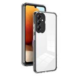 Per Samsung Galaxy S23 FE 5G 3 in 1 Custodia per telefono con cornice per PC a colori in TPU trasparente (nero)