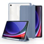 Custodia per tablet in pelle acrilica 3 pieghevoli per Samsung Galaxy Tab S9 (viola lavanda)