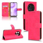 Custodia per telefono in pelle con vibrazione magnetica Skin Feel per Ulefone Note 15 (rosa rosso)
