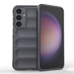 Per Samsung Galaxy S23 FE 5G Magic Shield TPU + custodia per telefono in flanella (grigio scuro)