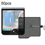 Per Samsung Galaxy Z Flip5 50 pezzi Proteggi schermo esterno per privacy con colla completa e copertura totale