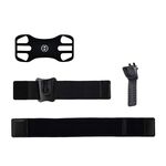 Staffa per borsa sportiva per borsa per telefono sportivo con braccio rotante smontato 3 in 1 per telefoni da 4,5-7 pollici (nero)