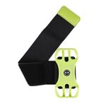 Quattro artigli ampio braccio girevole rimovibile cinturino da polso borsa per cellulare borsa sportiva da braccio (verde fluorescente)