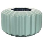 Vaso semplice in PE Contenitore per composizioni di fiori secchi e bagnati Smalto d'imitazione Vaso per piante resistente al wrestling decorativo (Verde chiaro)