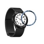 Per Samsung Galaxy Watch6 Classic 47mm E Style Smart Watch Cornice protettiva con anello in acciaio (blu)