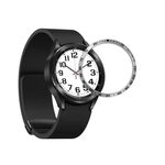 Per Samsung Galaxy Watch6 Classic 43mm E Style Smart Watch Cornice protettiva con anello in acciaio (Argento)