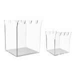 YX019-3 Supporto per borsa con chiusura lampo in acrilico 2 in 1