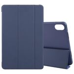 Custodia per tablet in pelle pieghevole a tinta unita per Huawei MatePad 2023 / Air 11.5 (blu scuro)