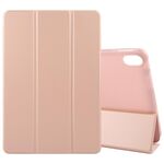 Custodia per tablet in pelle pieghevole a tinta unita per Huawei MatePad 2023 / Air 11.5 (oro rosa)